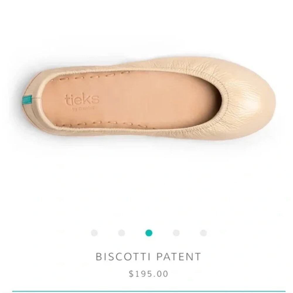 Tieks Biscotti Patent Size 7 Great Condition - Picture 3 of 6